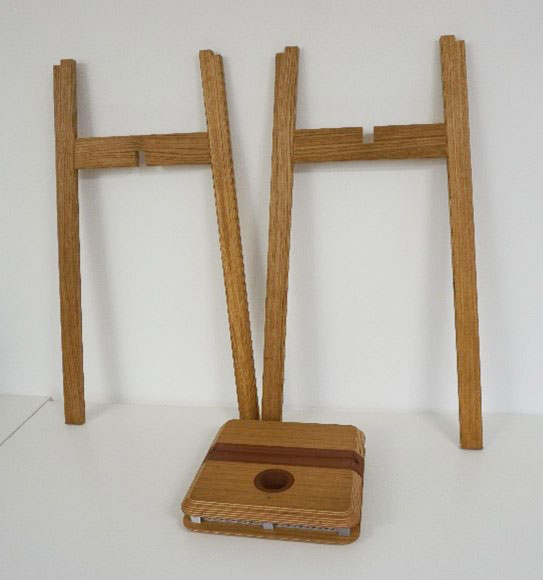 Stand and base disassembled